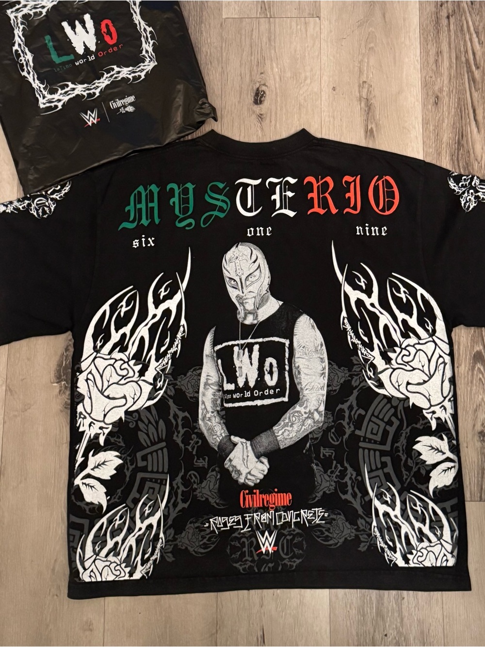 Civilregime X WWE Rey Mysterio six one nine Graphic Short-Sleeve Tee